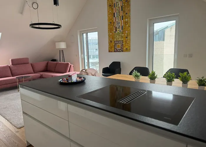 公寓 Exklusiv Am Lech Ihre Premium-ferienwohnung 奥格斯堡